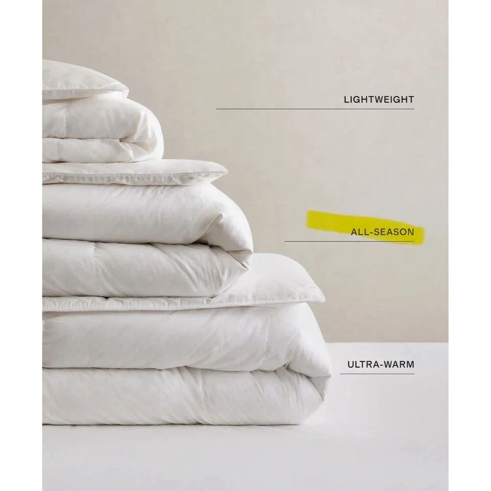 Quince Full/ Queen Premium Down Alternative Comforter Duvet White $134 Retail